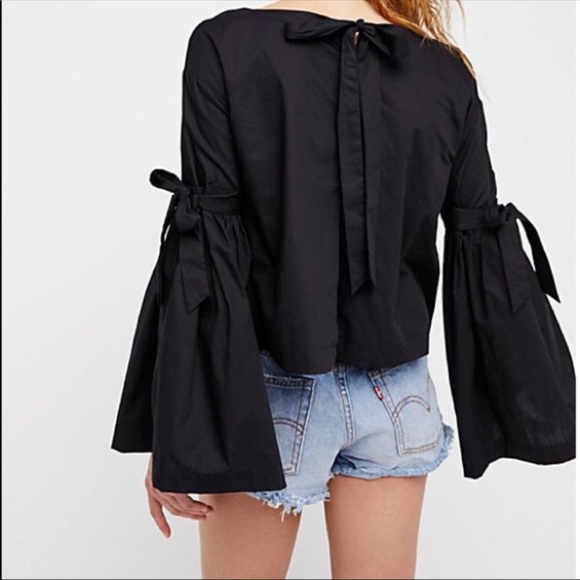 New FREE PEOPLE Long Sleeve Ties Sz M - Picture 6 of 8